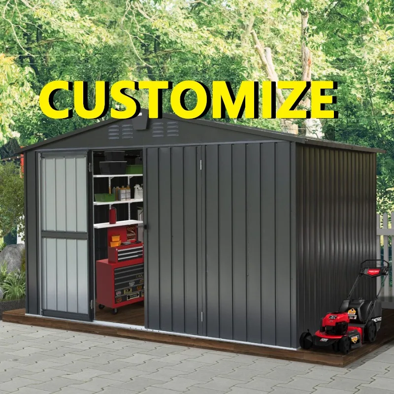 Any Size Custom Louvered Door Outdoor Storage Cabinet Waterproof Sunproof Garden Patio Balcony Large Capacity Organizer