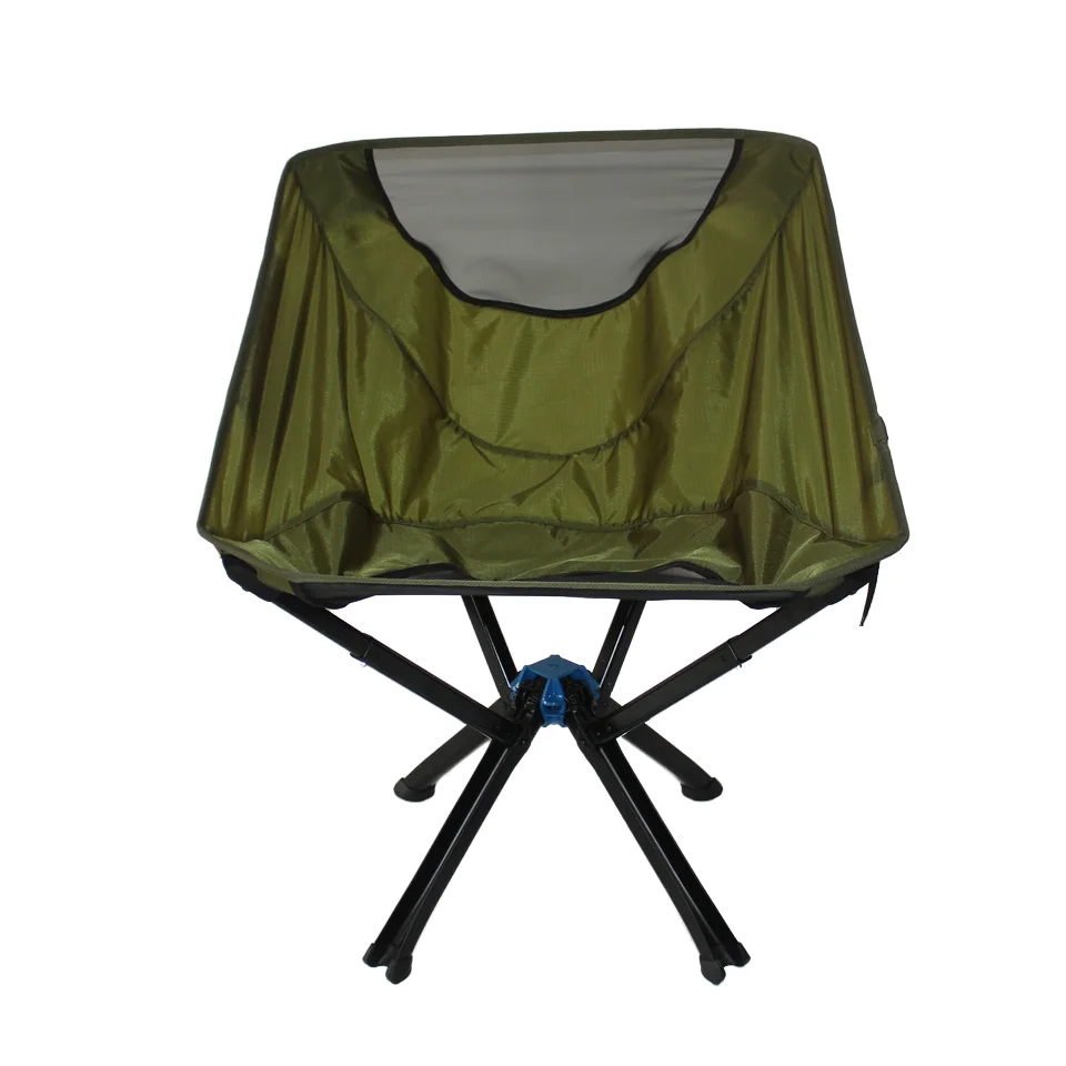 

New Aluminum Alloy Moon Chair Quick Open Folding Camping and Park Chair Convenient and Small Size Nylon Fabric