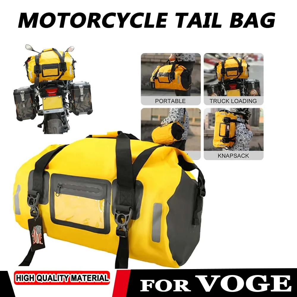 

For Voge 500ds 650ds ds525x 500R 300DS Voge 300Rally Waterproof Tail Bag Travel Outdoor Bag 40/66L Seat Bag Luggage Bag Backpack