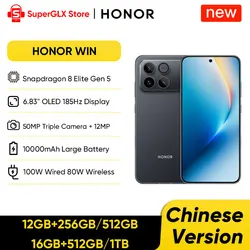 Original New HONOR Win Android Gaming Phone Snapdragon 8 Elite Gen 5 OTA 6.83