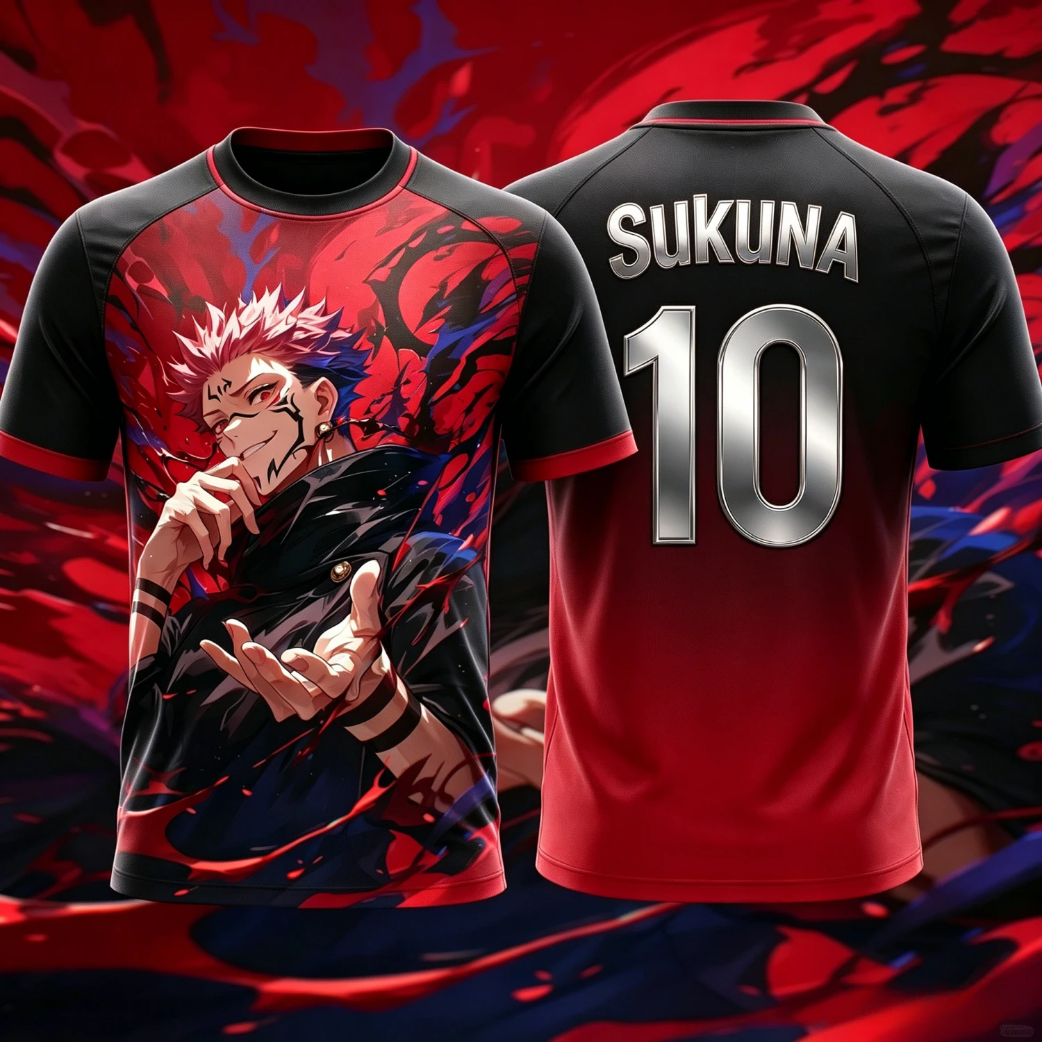 2026 Summer Jujutsu Kaisen Retro Cosplay T-shirt Men's 3D Printed Jiu Jitsu Short-sleeved Family Unisex Children's Sports Shirt