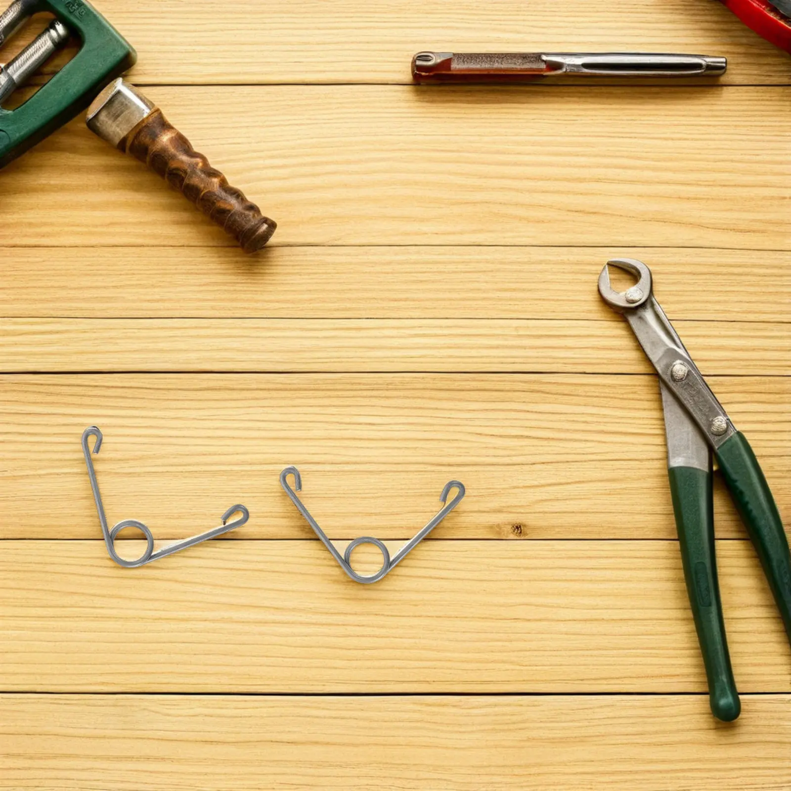 10Pcs Garden Pruner Springs Stainless Steel V-Shaped Extension Springs for Hand Pruner Replacement Pruning Shears Spring Clips