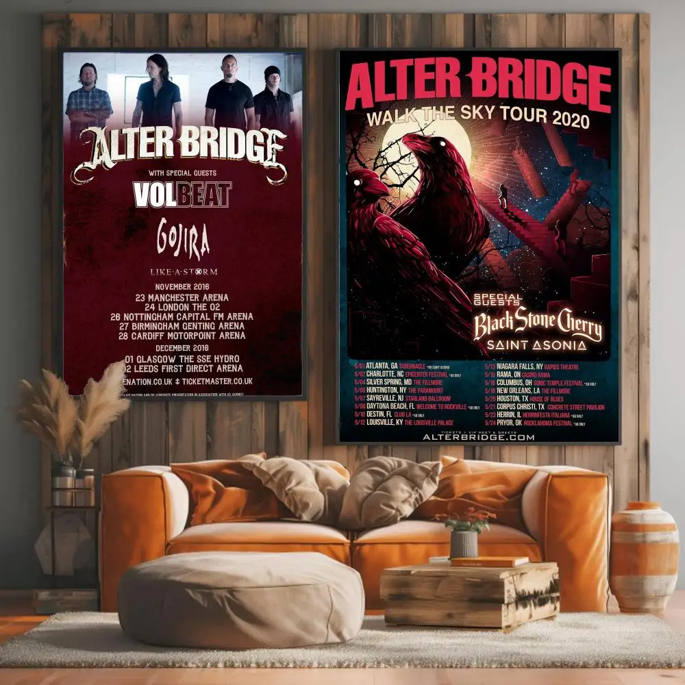 band A-Alter Bridge-E Painting Calligraphy Artwork for Living Room Bedroom Office Home Decor