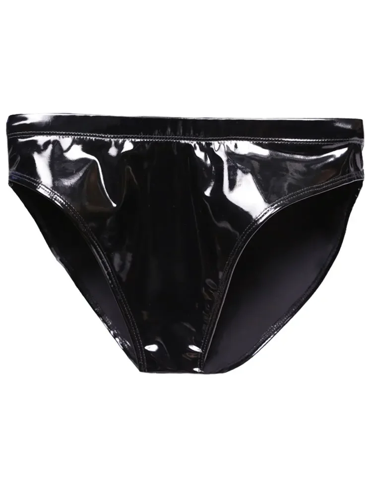 

Sexy Women Hot Short Panties Package Hip Faux Latex Leather Shiny Briefs PVC Gay Wear Underwear Exotic Mini Briefs Maid Short
