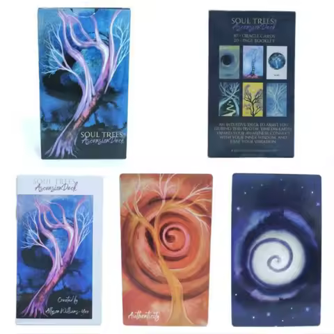 New 12x7cm Soul Trees Ascension Deck 80 Cards/Set With Instruction For Family Friends Party Interaction Board Games