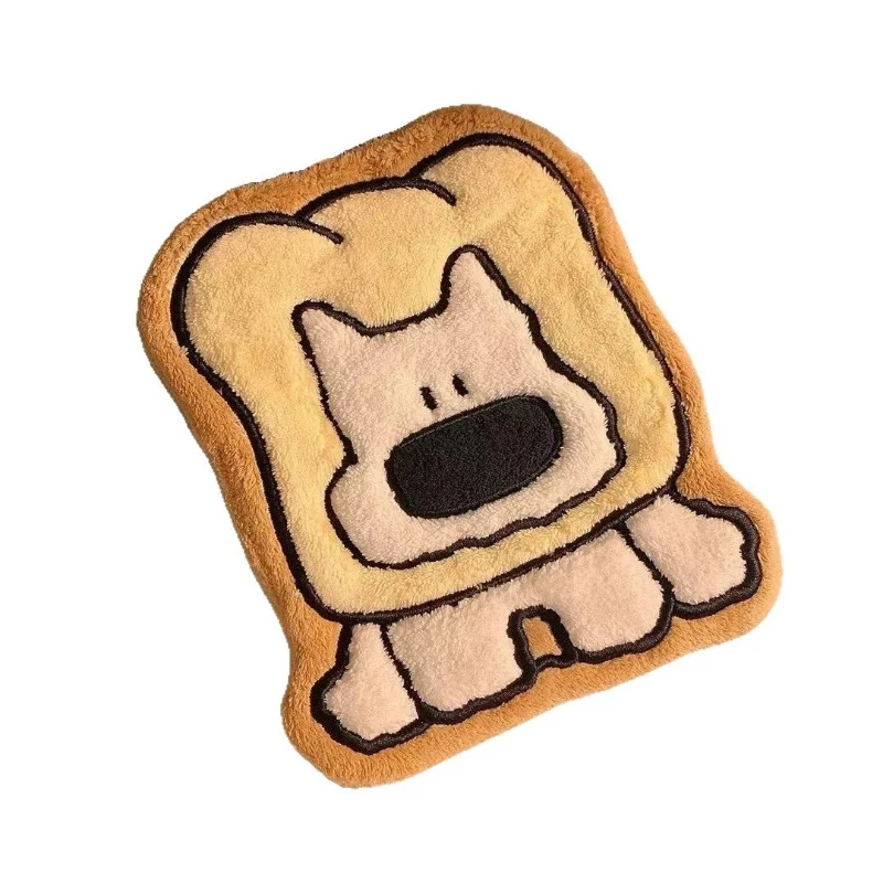 Cute Puppy Design Hand Towel Super Absorbent Thick Coral Velvet Hanging Type for Kitchen Bathroom Use Dress Accessories