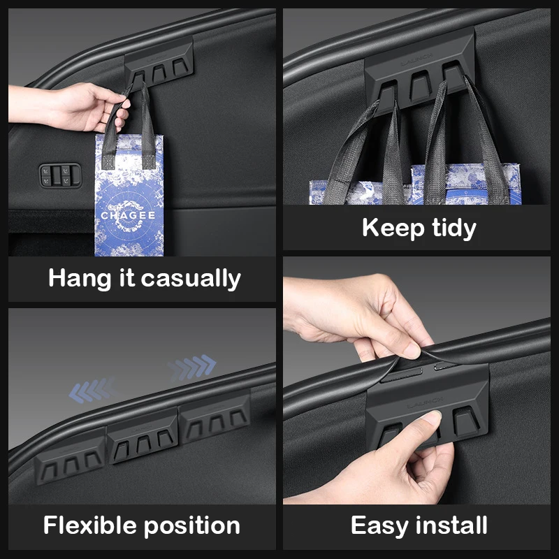 2Pcs Trunk Hooks for Tesla Model Y Juniper 2025 2026 Accessories Hidden Rear Boot Cargo Bag Hanger Grocery Hook Interior Parts