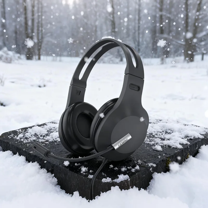 Casque filaire 3.5MM avec micro pour équipement étudiant casque supra-auriculaire adulte pour le travail à distance cours en ligne jeu appels au bureau à domicile