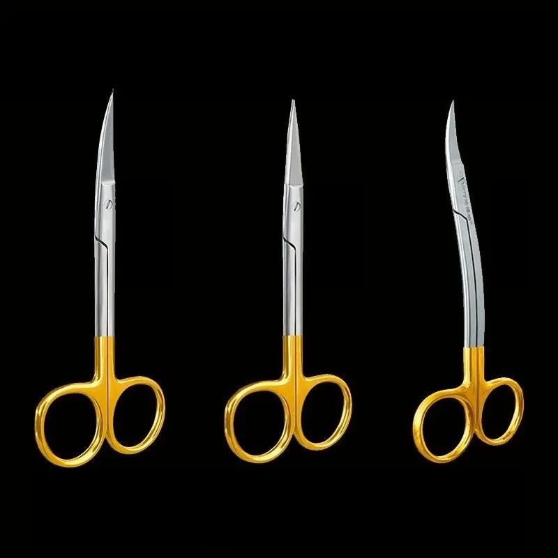 Dental Surgical Scissors Straight Curved Tip Surgical Forceps Stainless Steel Autoclave Dentist Tools Dentistry Lab Instrument