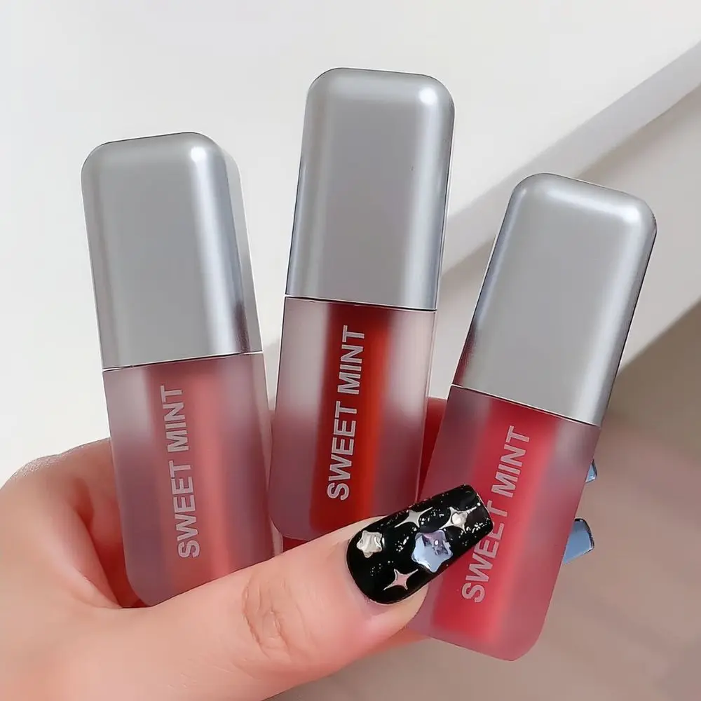 Portable Non-stick Cup Lip Gloss Cheek Mud Tinted Lip Lip Plumper Long Lasting Matte Lip Mud Lip Makeup Cosmetics