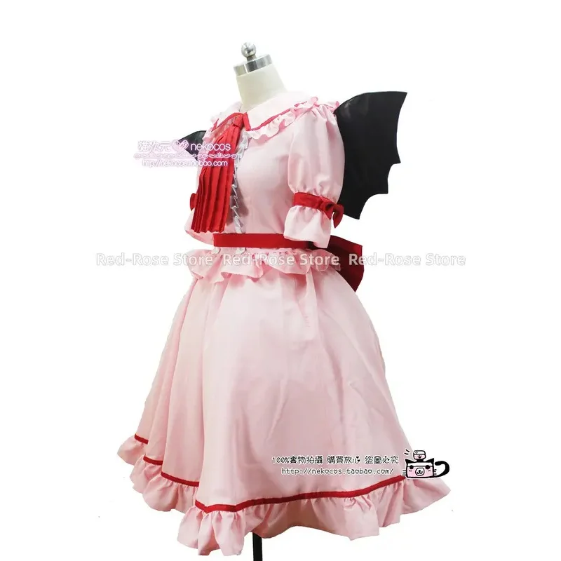 qq28LQRemilia Scarlet Delux Косплей Костюм со шляпой и крылом 11DF