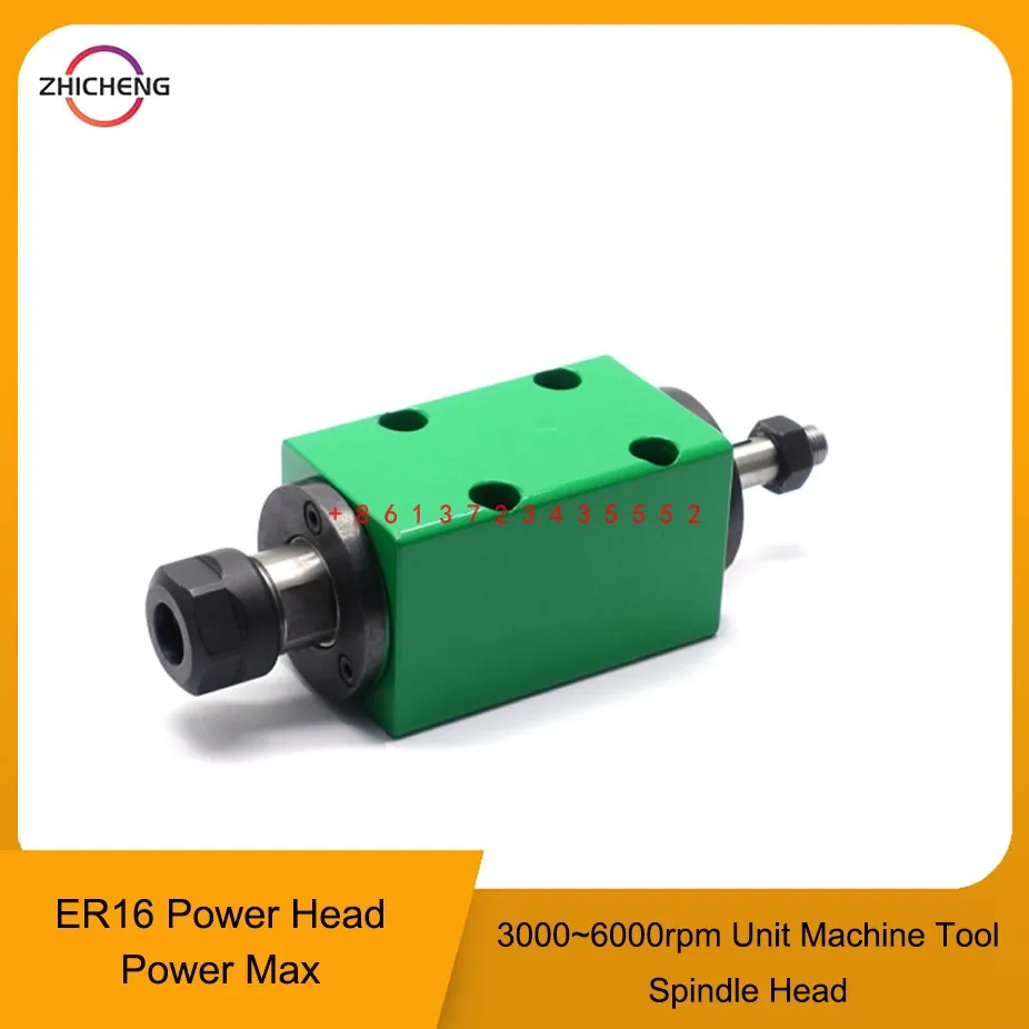

Power head ER16 hole boring and milling grinding head cutting machine tool spindle drilling