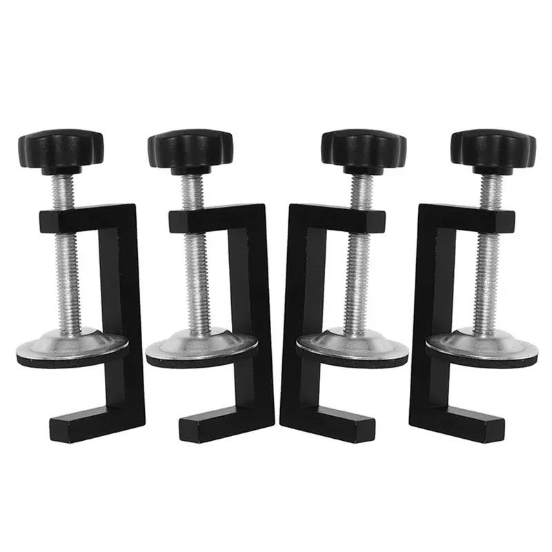 AB13-Versatile Woodworking And Assembly Clamps, G-Clamps,4Pcs With Extended Base And Nonslip Design