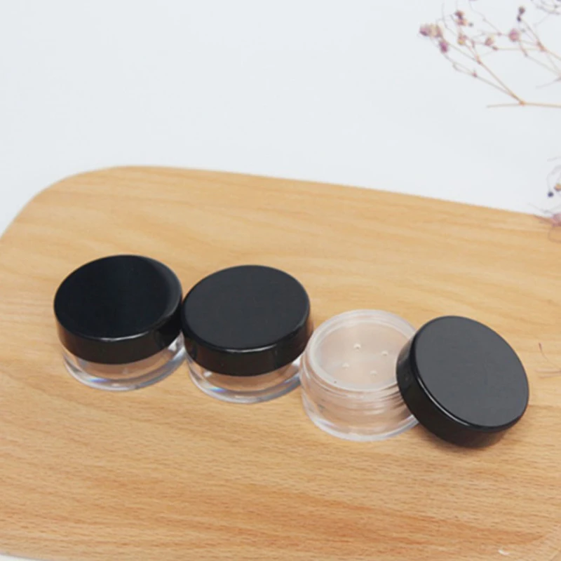 10g 20g Portable Elastic Mesh Powder Box Handheld Empty Loose Powder Pot With Sieve Cosmetic Travel Makeup Jar Sifter Container