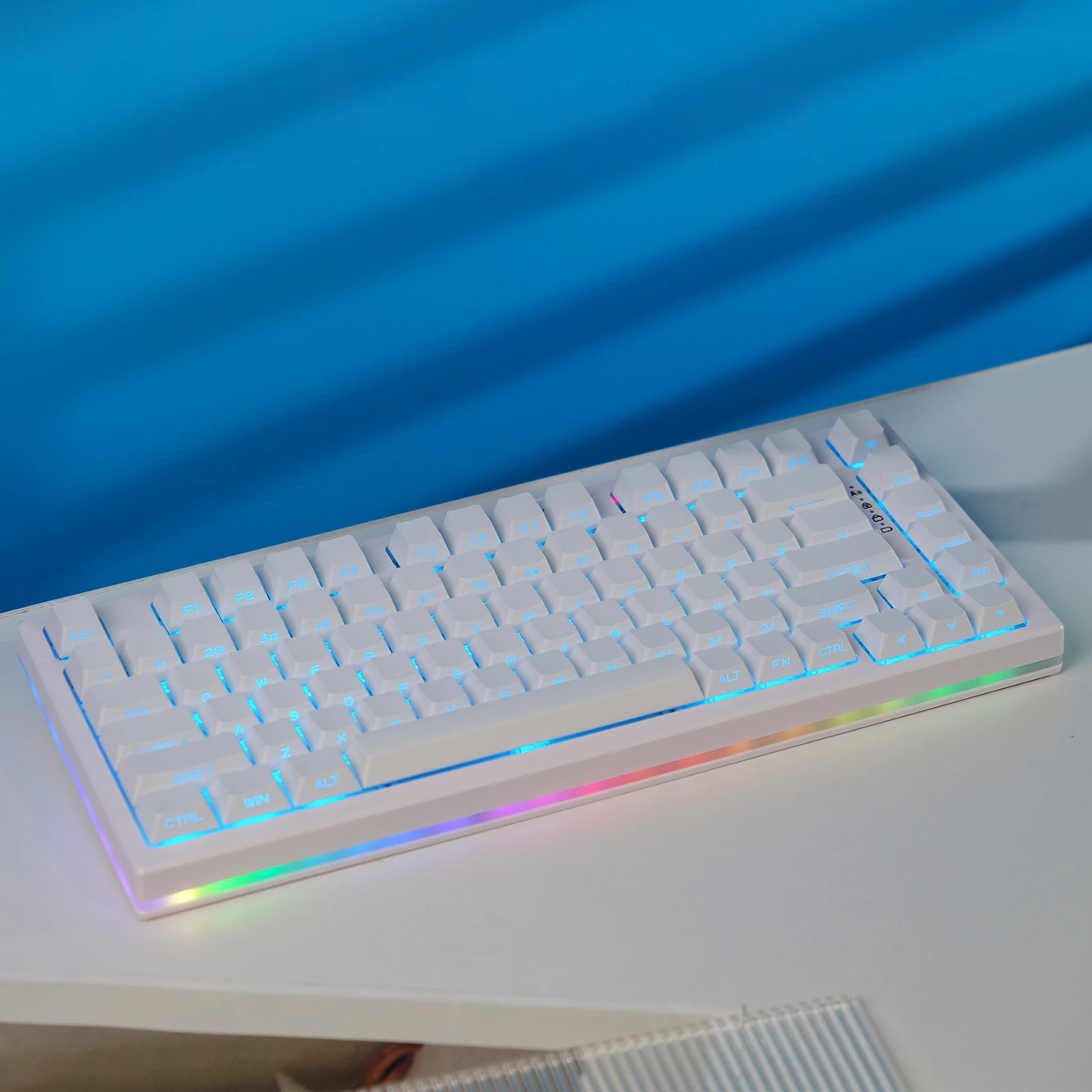 140 Keys RGB Backlit PBT Keycaps Cherry Profile Side Printed Shine Through Keycaps for Gateron MX Switches Mechanical Keyboard