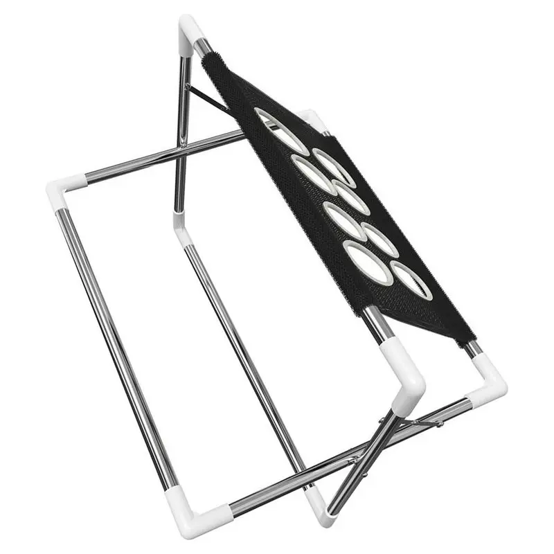 [NEW!X13A】 Pet Grooming Hammock Stand Foldable Dog Cat Nail Trimming Helper Mesh Bathing Drying Table For Small Pets