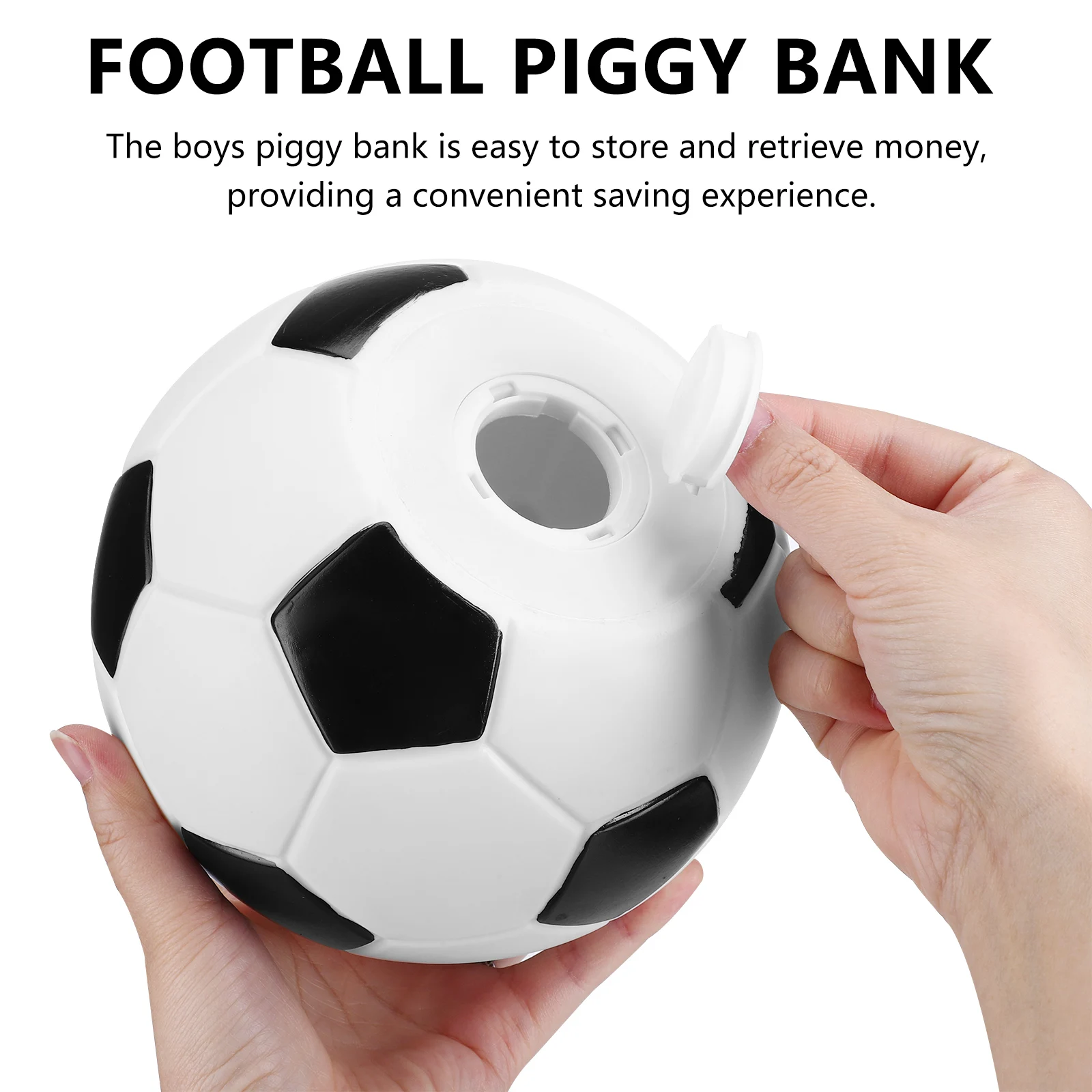 

Football Coin Jar Soccer Piggy Bank Tin Boys Girls Savings Toy Money Box Decor Family Home Accessories Sturdy Material Versatile