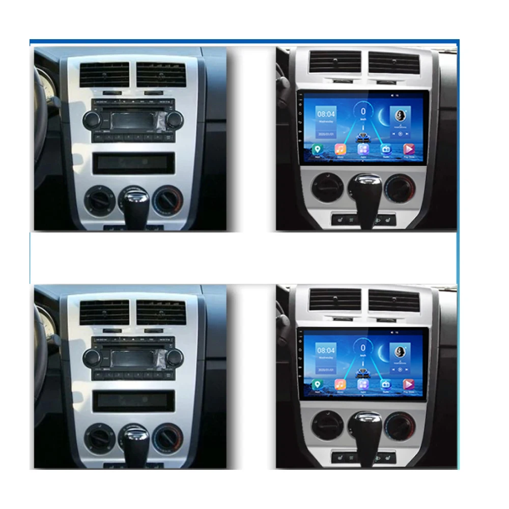 EKIY Car Radio For Jeep Dodge Caliber 2008-2012 Multimedia Video Player Navigation GPS Stereo Video Camera 2 Din Radio