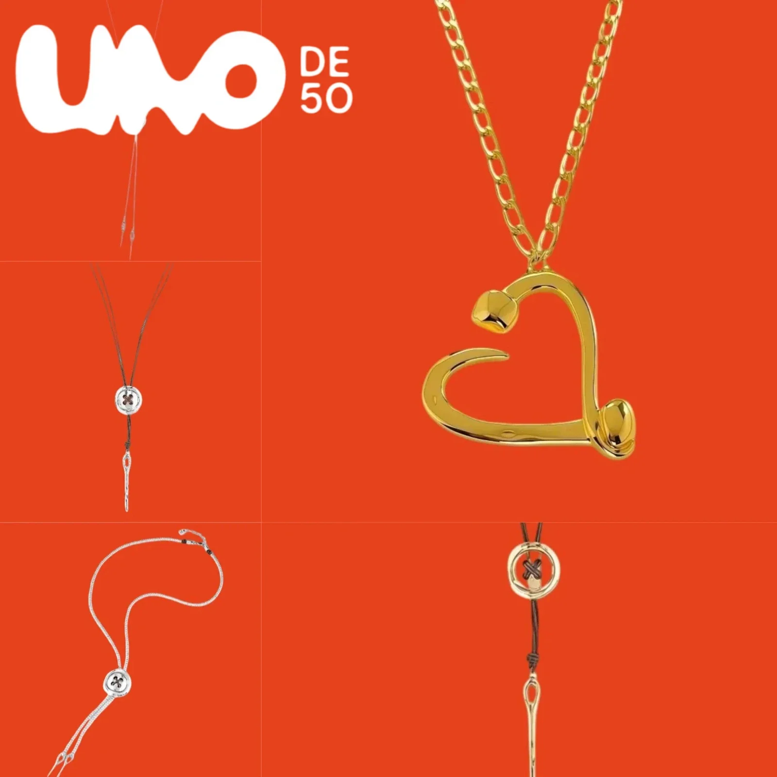 

New UNOde50 2025 Necklace 24K Gold&Silver Plated High-End Trendy Accessories Cheap