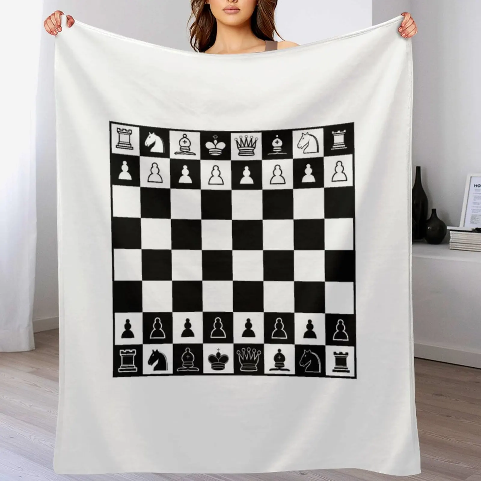 

Chess Board Throw Blanket cosplay anime christmas decoration Blankets For Bed Blankets