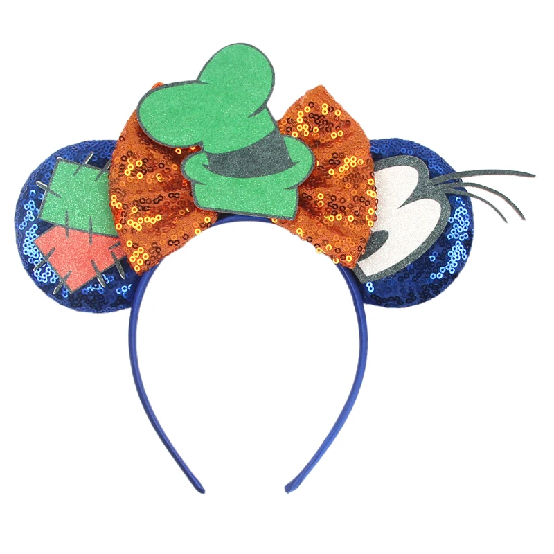 Disney Mouse Ears Headband Girl Princess Donuts Party Sequin bow headband Holiday DIY hair accessories