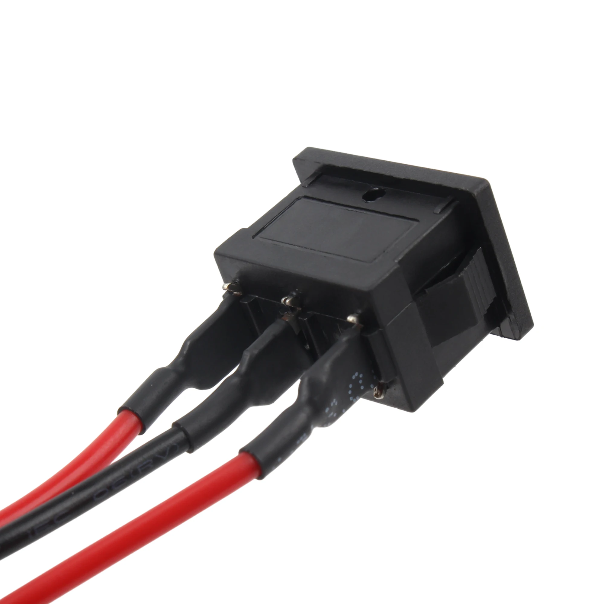 Mini Rocker Switch 2/3Pin ON-OFF 12V 6A with Pre-Wired Leads 15cm for Motorcycle ATV