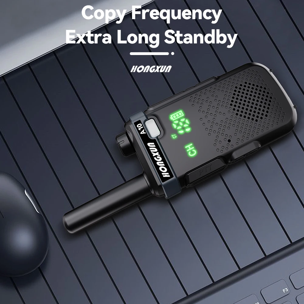 HONGXUN A10 لاسلكي تخاطب طويل المدى 5 كجم اتجاهين راديو 10 واط 199CHS UHF 400-520 ميجا هرتز 1 حقيبة 2 قطعة