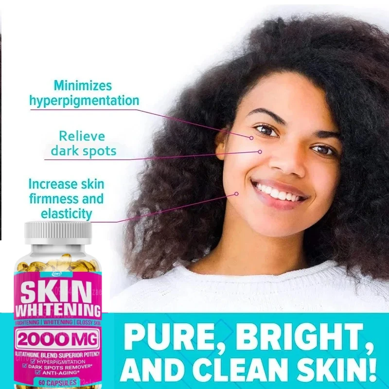Glutathione Complex Capsules - Powerful Antioxidant, Reduces Hyperpigmentation, Alleviates Dark Spots, Moisturizes Skin