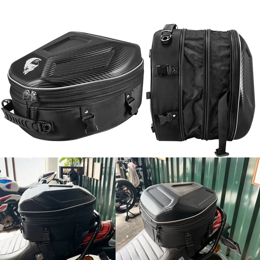 

Motorcycle Tail Bag Tailbag Rear Pack Backseat Pack Backpack Crossbody Bag Kit Helmet Bag 20-35L for Kawasaki Z900RS Universally