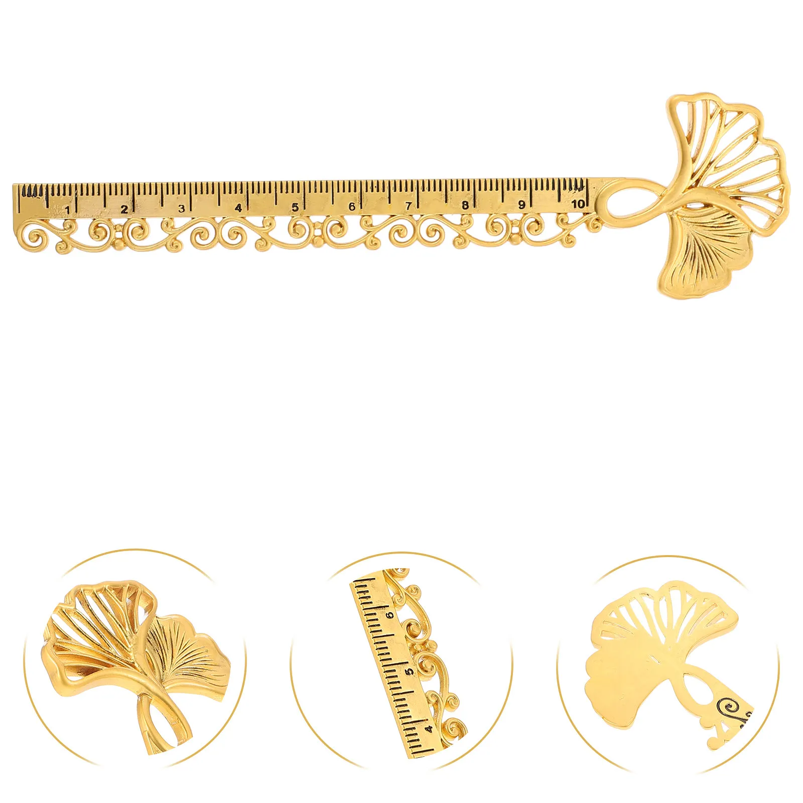 Alloy Bookmark Ruler Hollow Metal Book Mark Multi Purpose Reading Ruler Student Stationery Drawing Tool Engineering Study Office