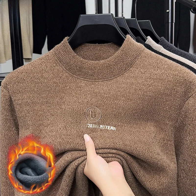 

Pierre Cardin Men's Camere Sweater Hoodie Knitted Fce Lined Thiened f High Collar Autumn Winter New Sle Casual Fa...