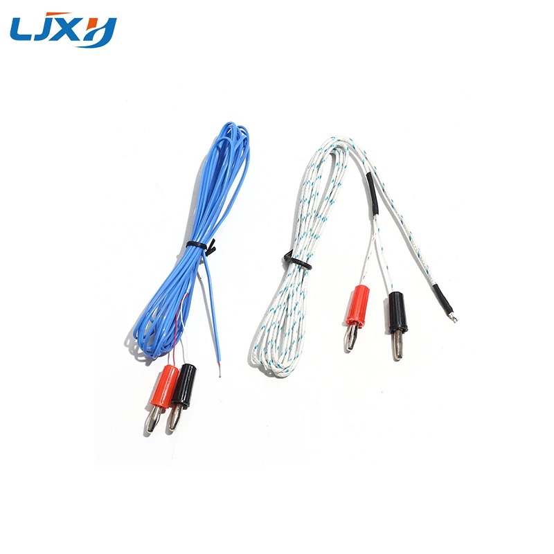 LJXH K Type Multimeter Temperature Sensor Probe Thermometer Universal Head Contact Test Line 1M/2M/3M/5M Fiberglass/PTFE