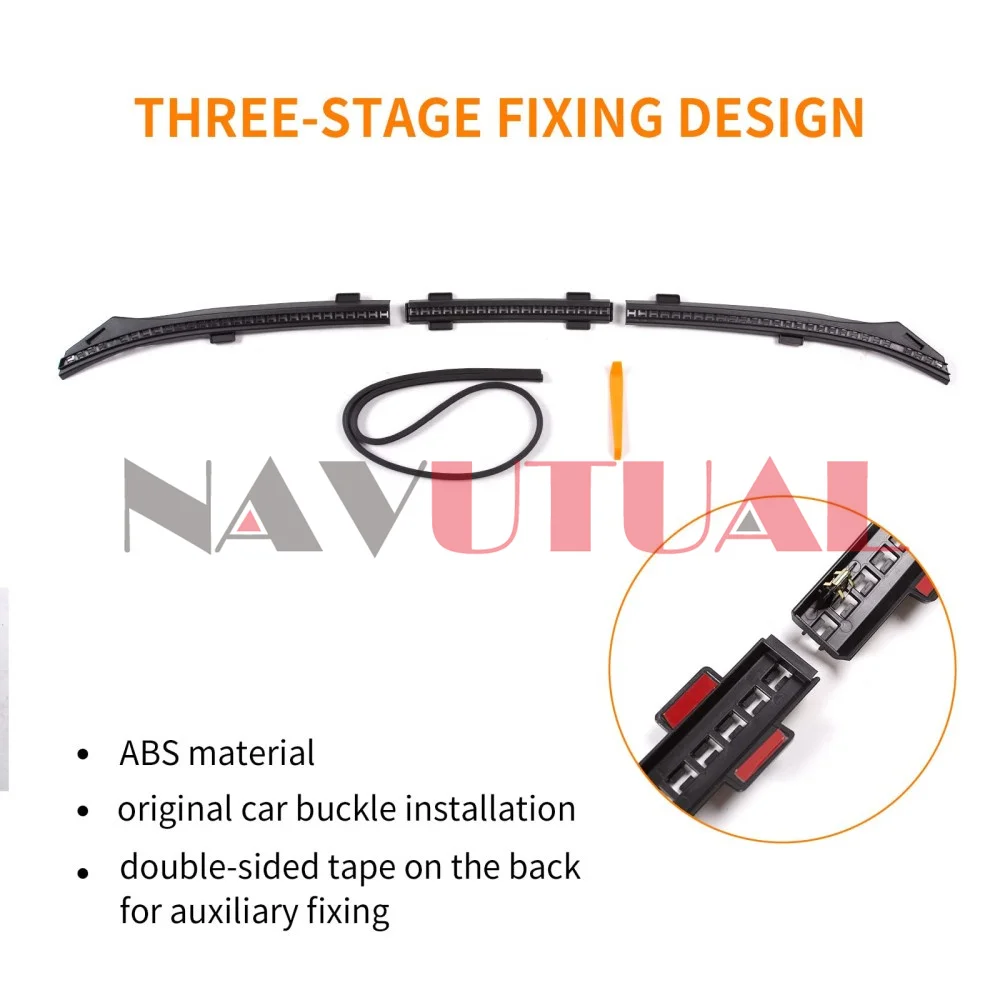 Fit 2017-2023 Tesla Model 3 Model Y Front Trunk Hood Rubber Seal Water Retaining Strip Vent Protector Guard Accessories