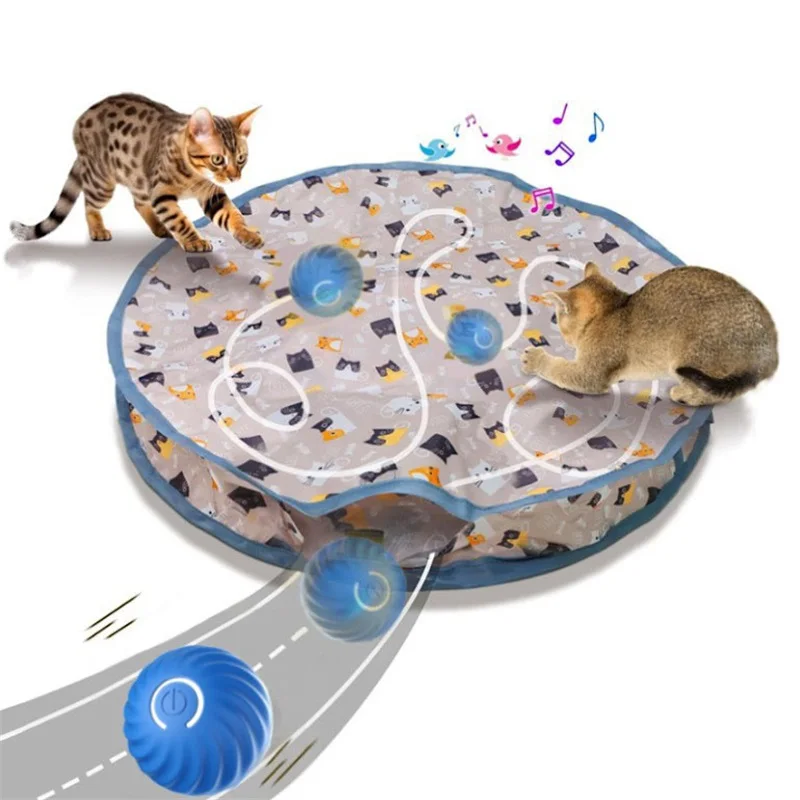 

New Smart Pet Toy Ball Electric Interactive Game Automatic Jumping Rolling Ball Rechargeable Moving Puppy Cat Entertainment Toy