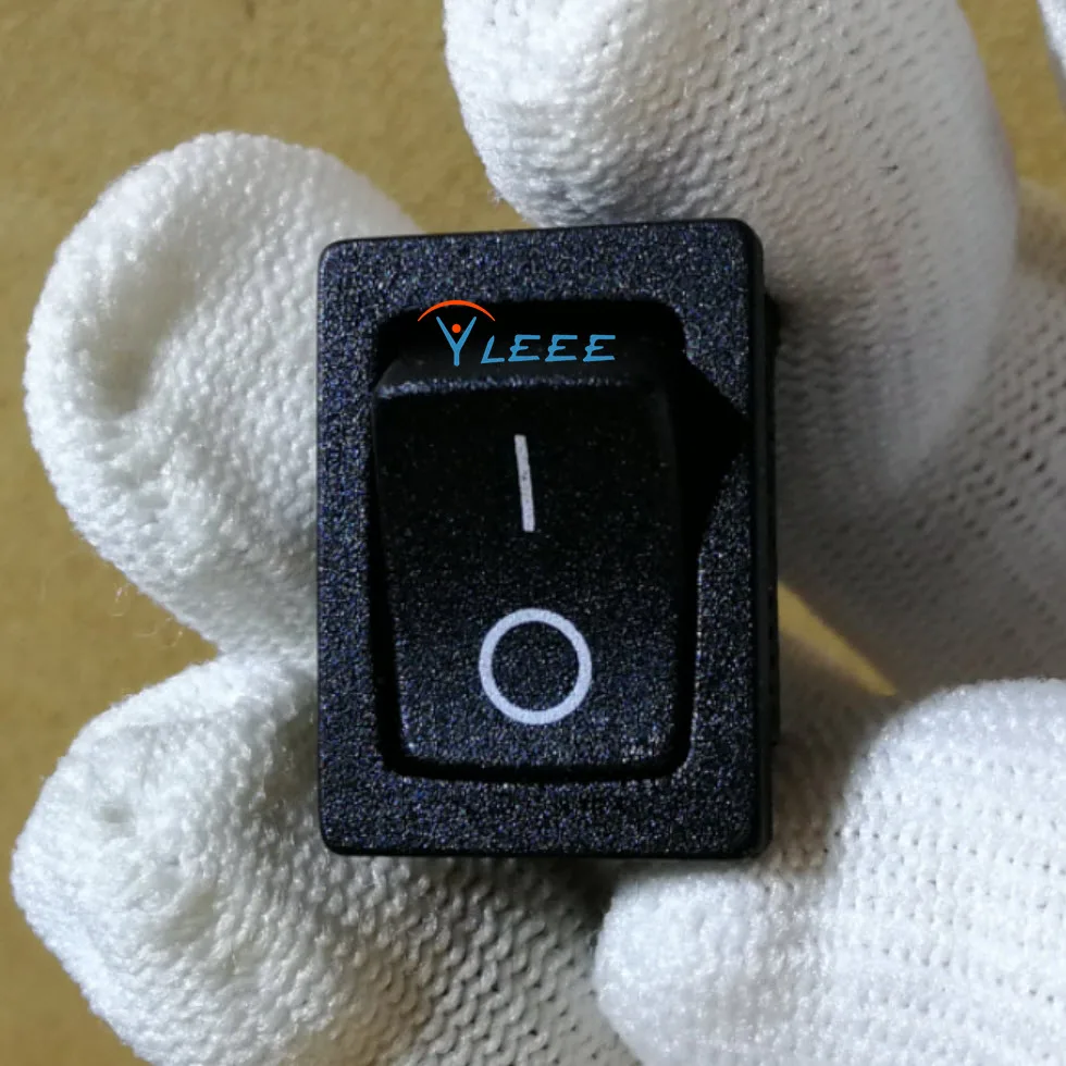 10 unidades/interruptor de alimentação JS-606 10A 125VAC 6A250VAC