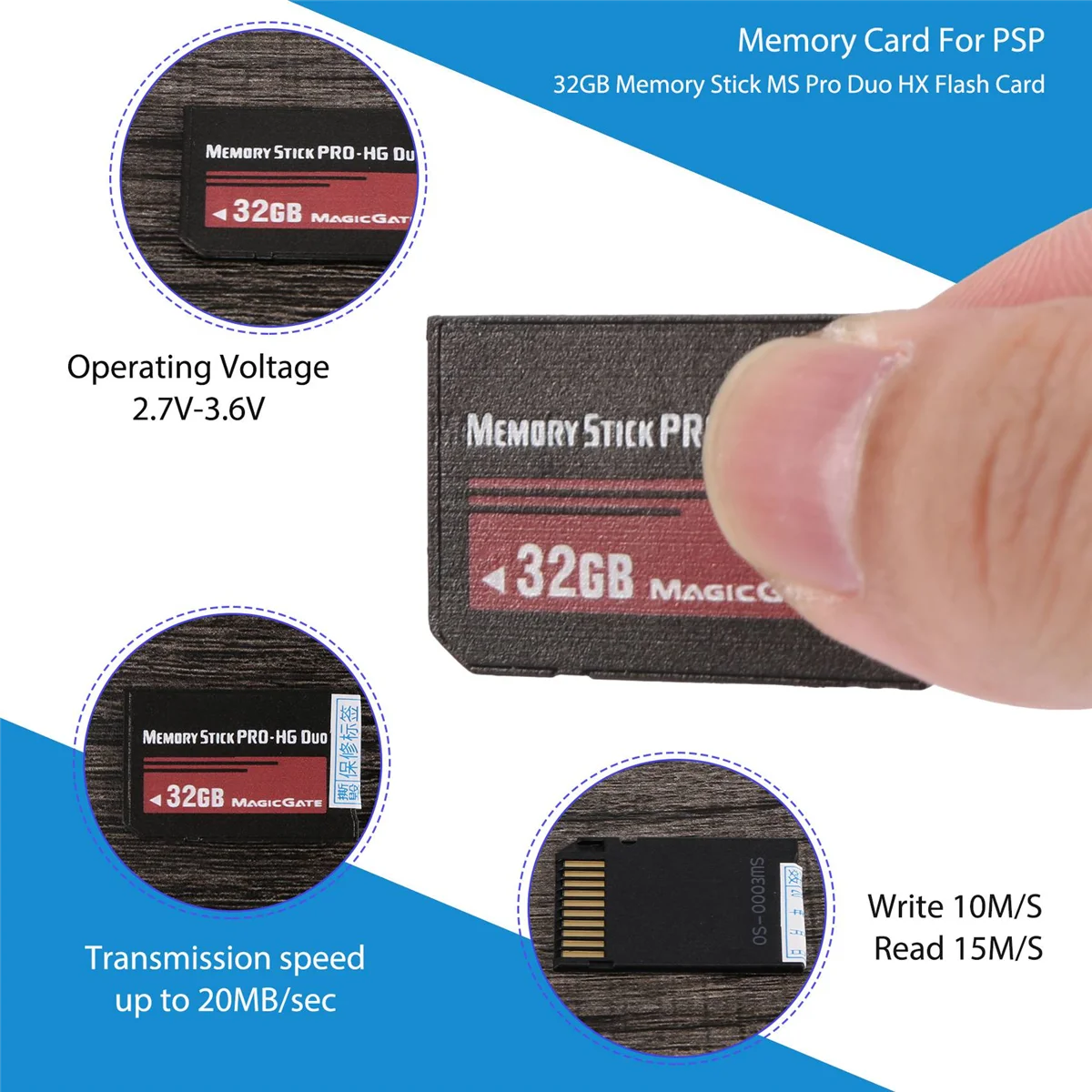 Supernew 32GB Memory Stick MS Pro Duo HX Flash Card For Sony PSP Cybershot Camera