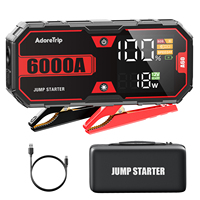 20000mAh Car 6000A Portable 12V  Jump Starter Power Bank 12V Auto Battery Charger Booster Starting Device