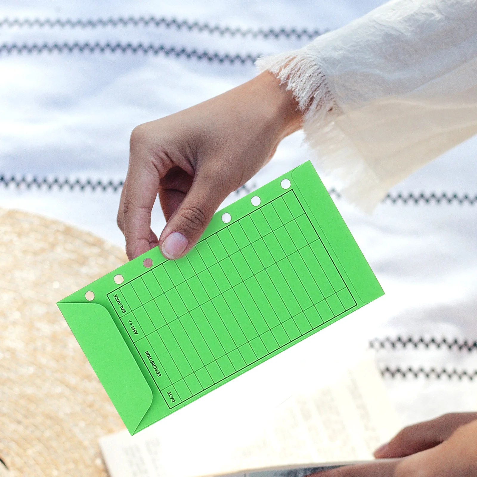 

12Pcs Colorful Budget Envelopes Thick Paper Cash Storage Envelopes Money Holder Account Book Supplies