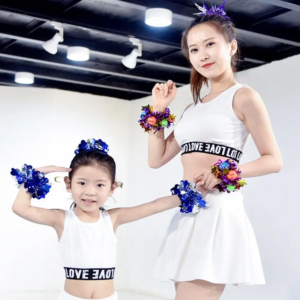 

Double hole handle Competition Flower Dance Party Decorator Cheerleader Pompoms Cheerleading Cheering Ball Club Sport Supplies