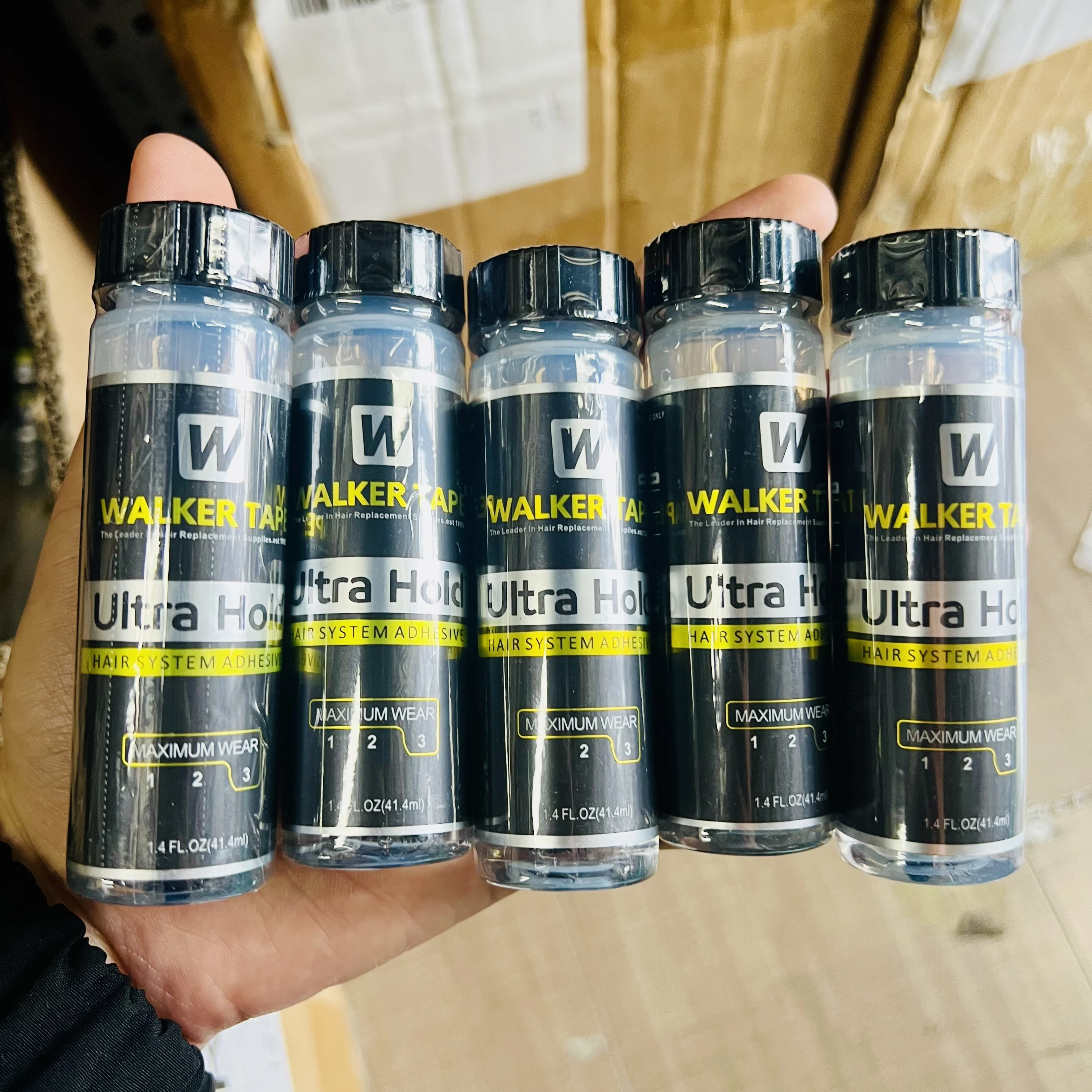 

Walker Tape Ultra Hold Hair System Adhesive & 4oz 118ml C22 Solvent Wig Glue Remover for lace wigs toupee closure
