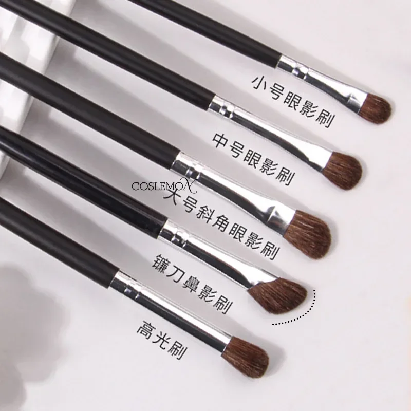 1pcs Makeup Brushes Precision Horse Hair Eyeshadow Eyeliner Eyebrow Smudge Blending Contour Eyes Cosmetics Beauty Tools