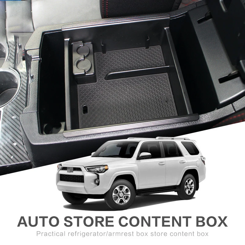 Car Center Console Armrest Storage Box For Toyota 4Runner 2010 - 2022 Central Storage Organizer Container Tray Accessories