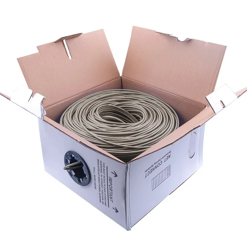 10GBit CAT 6A S/FTP Bulk Patch Raw Cable AWG26 Stranded Copper Wires LSOH/LSZH JACK