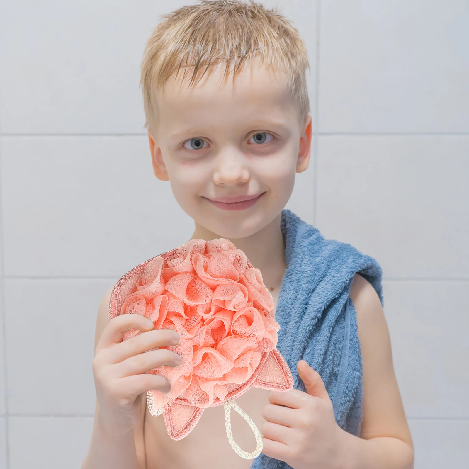 

2pcs Double-Side Exfoliating Bath Ball Deep Cleaning Shower Scrubber Reusable Loofah For Body Skin Care Dual-Sided Bathing Tool