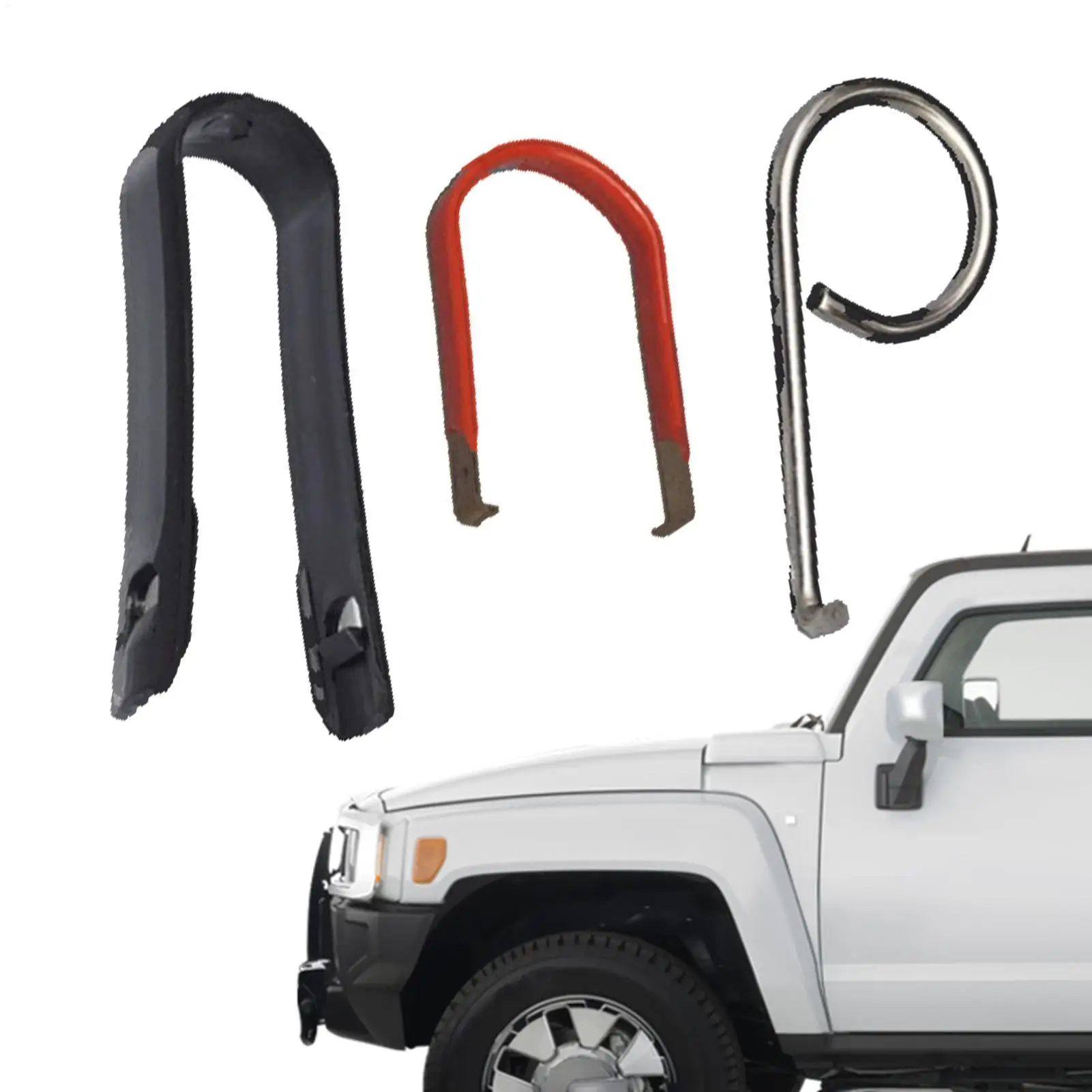 Car tire lug cover removal hook 3Pcs/set Wheel Nut Cover Remover Car Wheel Fitment Tool Auto Car Repair Accessories