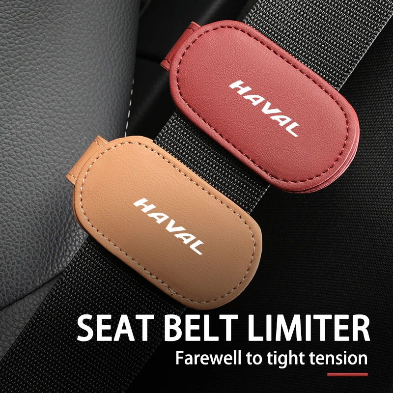 Universal Car Seat Belt Buckle Clip Leather Adjustable Limiter For Haval Great Wall Jolion H1 H2 H3 H4 H5 H6 H7 H9 F5 F7