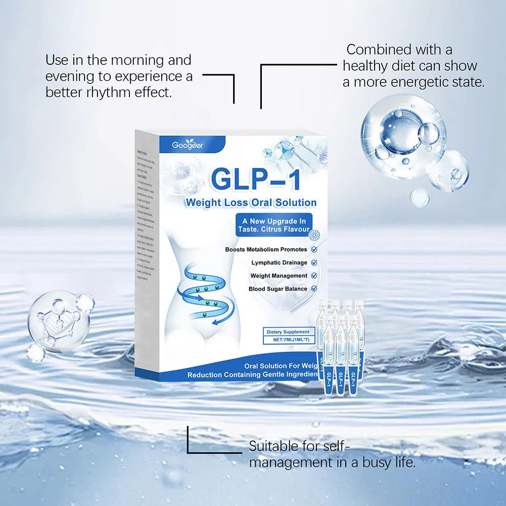 GLP-1 فقدان الوزن عن طريق الفم حلول GLP-1 قطرات سائلة للترقية النحيفة النحافة التي تعزز نكهة التمثيل الغذائي لإدارة الوزن