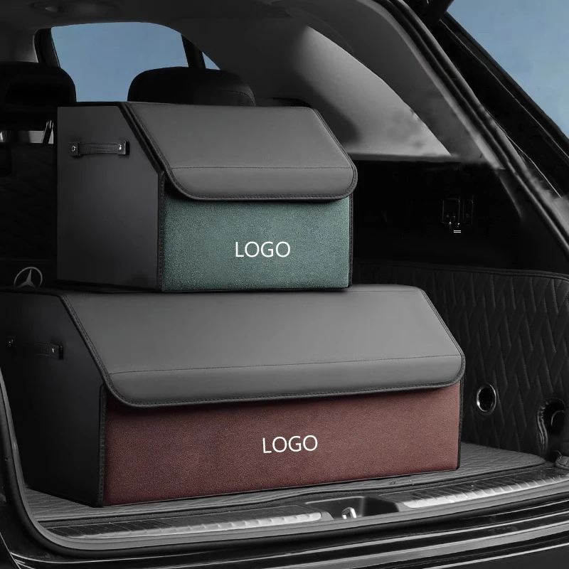 Custom Brand Badge Large Size Car Trunk Storage Multipurpose Collapsible Portable Storage Box Bin SUV Van Cargo Carrier Garage