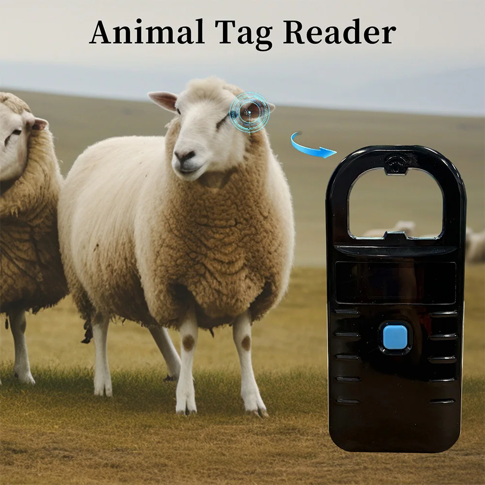 RFID Bluetooth Pet Cat Dog Microchip Scanner Handheld Reader 125kHz/134.2kHz FDX-B USB for Animal Glass Tag Management