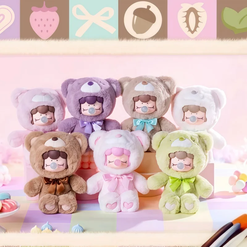 

Original Nanci Mysterious box Chocolate Colorful Series blind box Cute Little Bear Christmas figurine Birthday Gift For Kids Toy